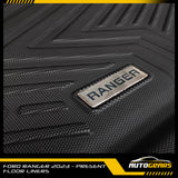 Ford Ranger XL XLS XLT Sport Wildtrak (2023 - 2025) Deep Dish Matting| Floor Liners V1