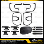 Ford Ranger Sport Wildtrak (2023 - 2025) Matte Black Garnish Set V1