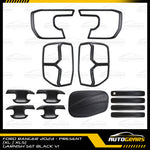 Ford Ranger  XL XLS (2023 - 2025) Matte Black Garnish Set V1