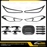 Honda City Hatchback RS (2021 - 2026) Matte Black Garnish Set