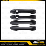 Hyundai Creta (2022 - 2025) Door Bowl Cover & Door Handle Cover Matte Black