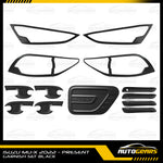 ISUZU MUX MU-X (2022 - 2025) Matte Black Garnish Set