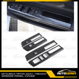 Mitsubishi Triton (2024 - 2026) Window Panel Cover Carbon