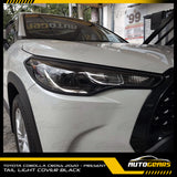 Toyota Corolla Cross (2020 - 2023) Headlight & Tail Light Cover Black