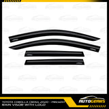 Toyota Corolla Cross (2020 - 2026) Rain Visor with Logo