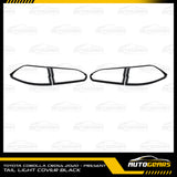 Toyota Corolla Cross (2020 - 2023) Headlight & Tail Light Cover Black