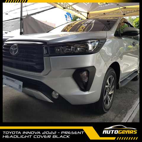 Toyota Innova (2016 - 2025) Headlight & Tail Light Cover Black