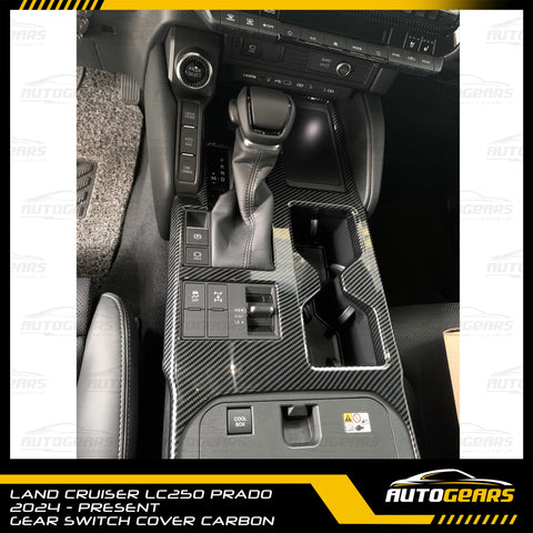 Toyota Land Cruiser Prado LC250 (2024 - 2025) Gear Switch Cover Carbon