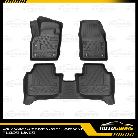 Volkswagen T-Cross (2021 - 2025) Deep Dish Matting | Floor Liners V1