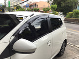 Toyota Wigo Gen 2 - Gen 3 (2017 - 2023) Rain Visor with Logo