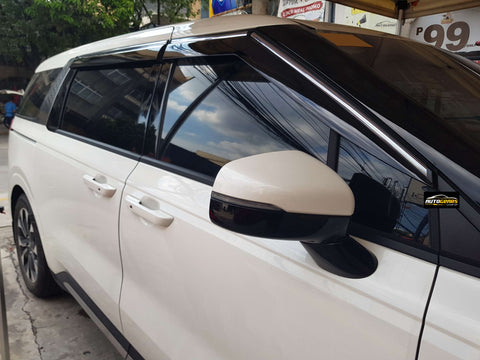 Kia Carnival (2022 - 2024) Rain Visor with Chrome Trim