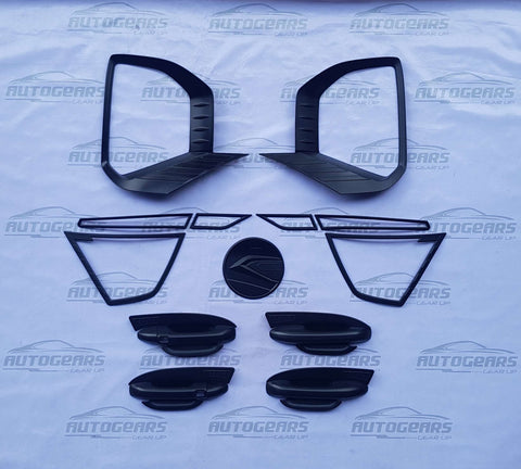 Hyundai Creta (2022 - 2025) Matte Black Garnish Set