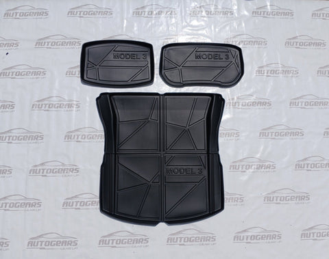 Tesla Model 3 (2025 - 2026) Full Set Trunk Tray | Cargo Tray