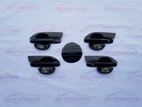 Toyota Yaris Cross (2023 - 2025) Door Bowl, Door Handle and Gas Tank Cover Set Piano Black