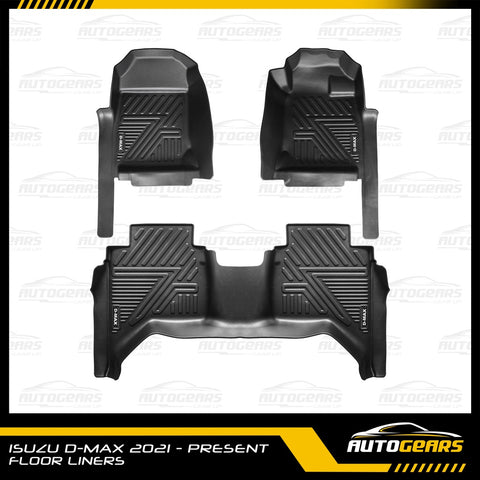 Isuzu D-max (2021 - 2025) 5D Extended Deep Dish Matting | Floor Liners V2