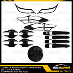 Toyota Rush (2018 - 2025) Matte Black Garnish Combo Set