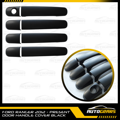 Ford Ranger (2012 - 2022) Door Handle Cover Black