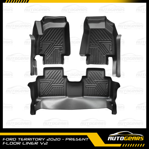 Ford Territory Gen 1 (2020 - 2022) 5D Extended Deep Dish Matting | Floor Liners V2