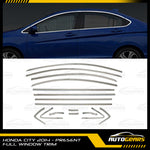 Honda City (2014 - 2020) Full Window Chrome Trim