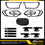 Ford Everest (2016 - 2022) Matte Black Garnish Set V1