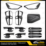 Isuzu D-max (2021 - 2023) Matte Black Garnish Combo Set