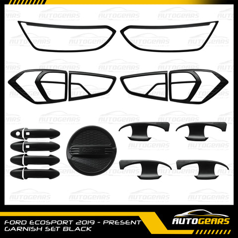 Ford Ecosport (2019 - 2022) Matte Black Garnish Set