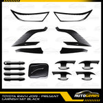 Toyota RAV4 (2019 - 2025) Matte Black Garnish Set