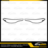 Toyota Corolla Cross (2020 - 2023) Headlight & Tail Light Cover Black