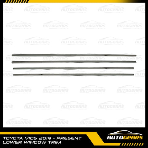 Toyota Vios (2019 - 2025) Lower Window Trim